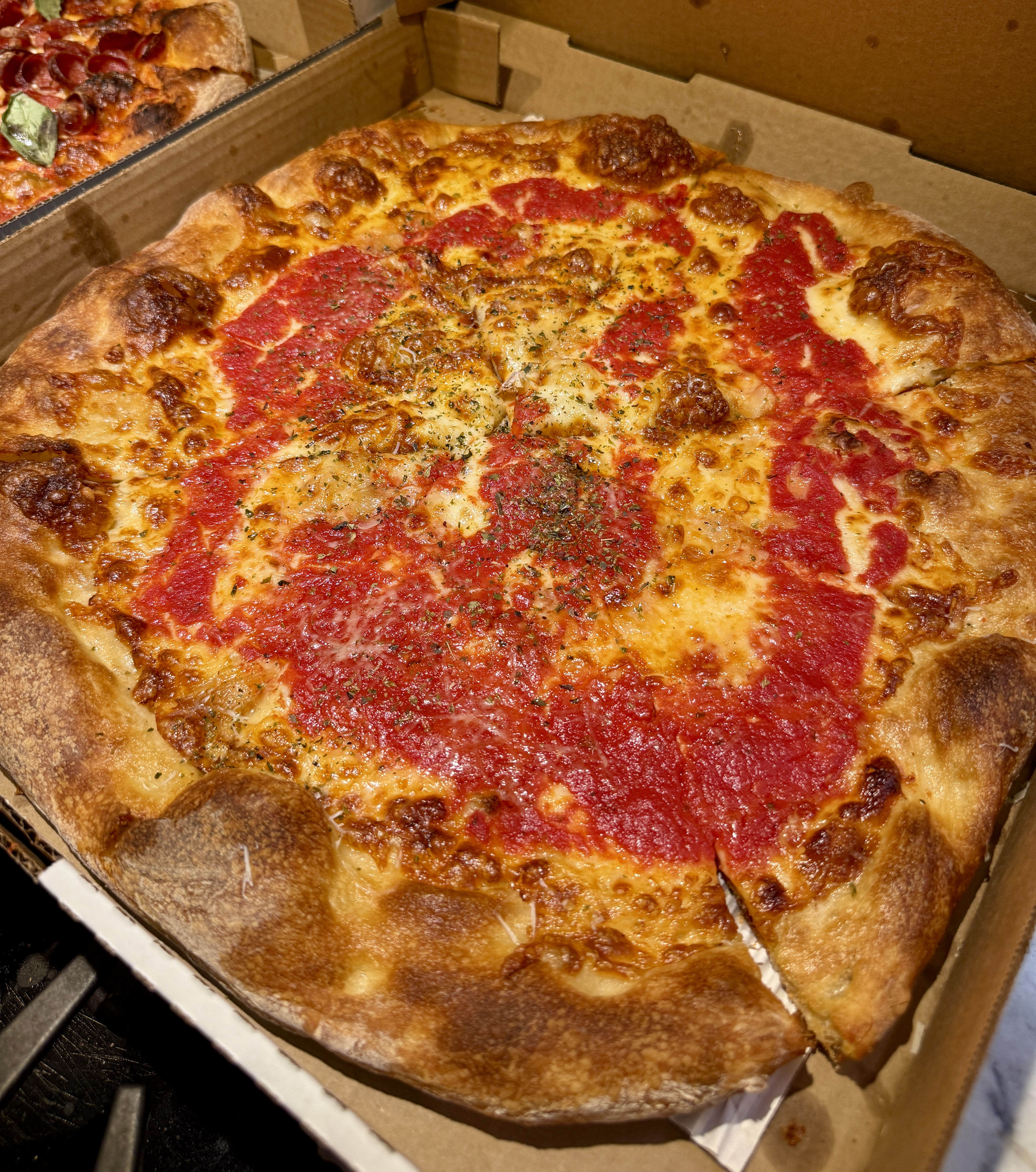 Trenton pizza at Angelos Philadelphia
