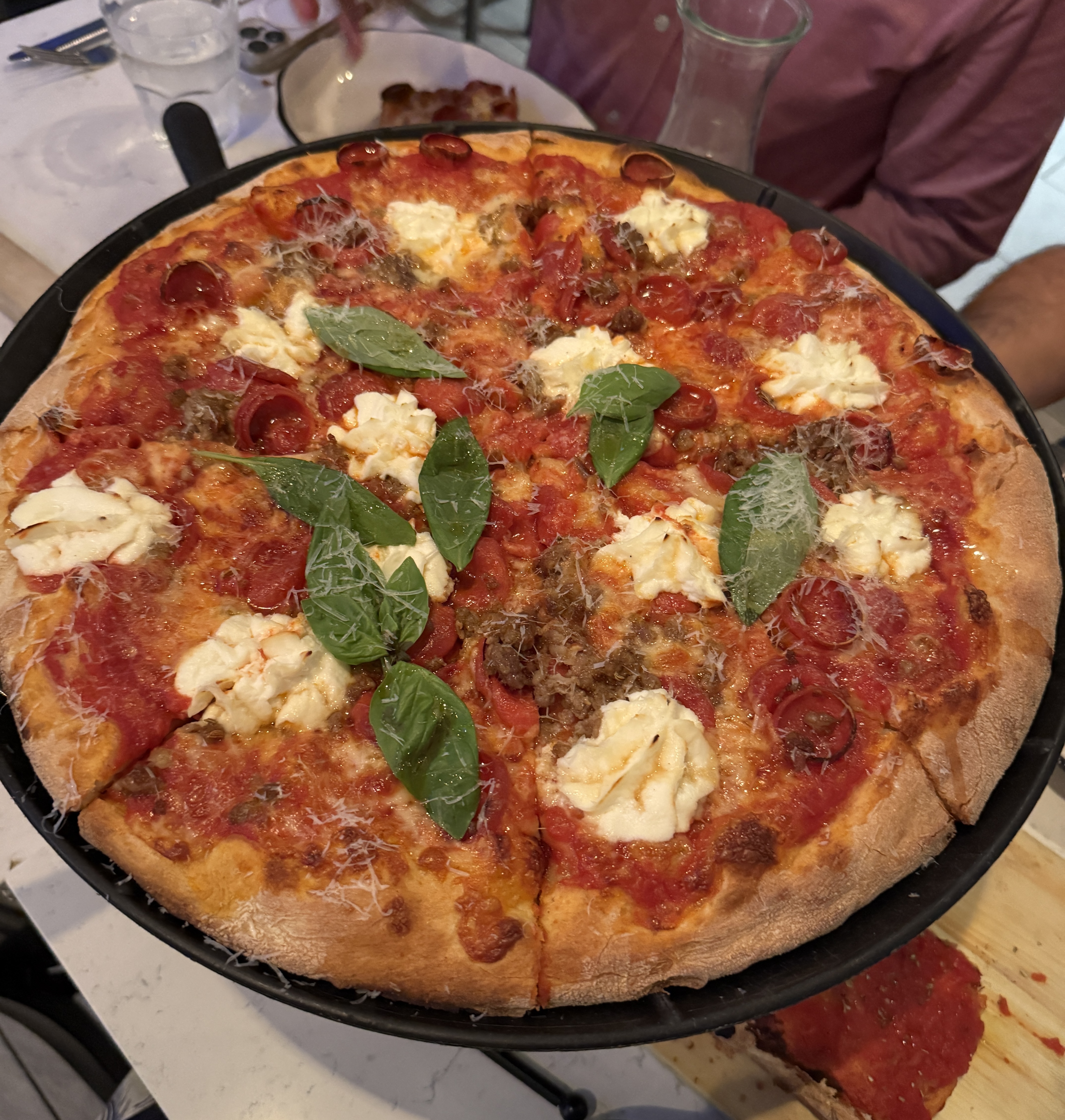 Salciccia pizza at Pizzata Philadelphia